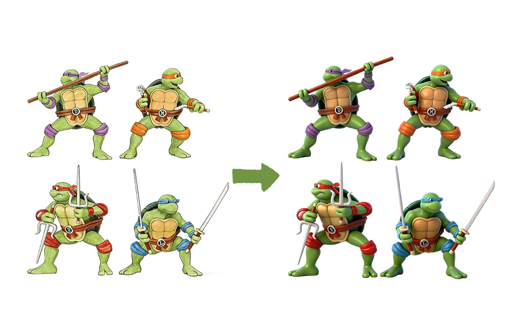 Teenage Mutant Ninja Turtles figures