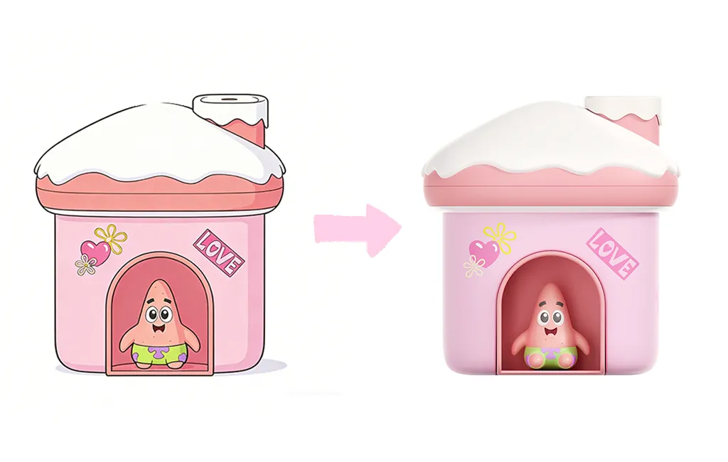 Patrick Star Snow House Humidifier