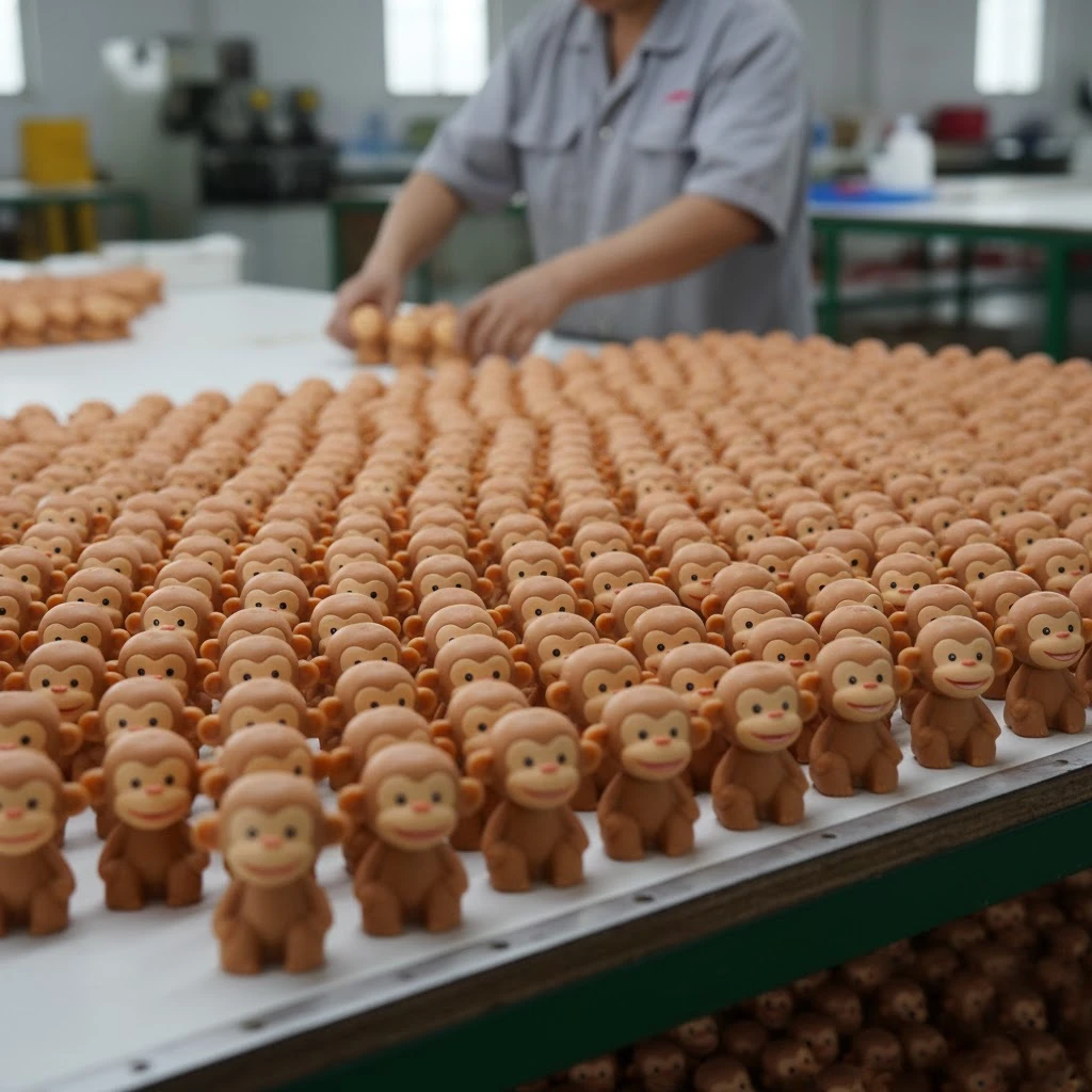 custom monkey pvc toy