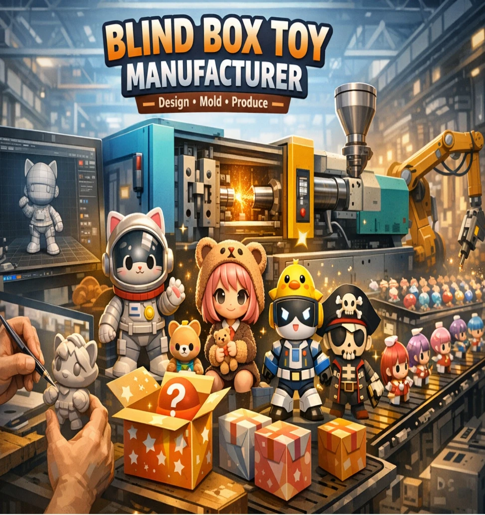 blind box toy manufacturer producing collectible PVC figures