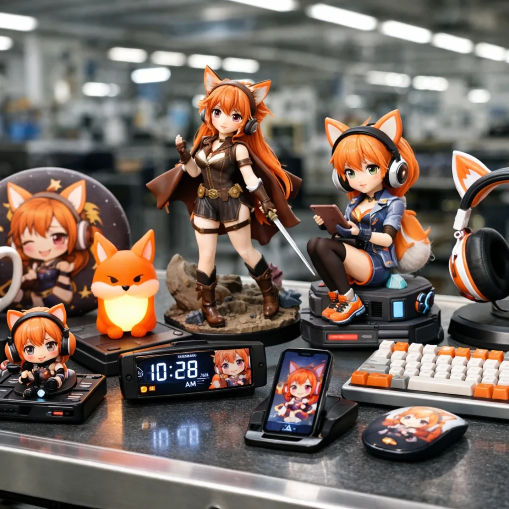 prototype development process at a character merchandise manufacturer