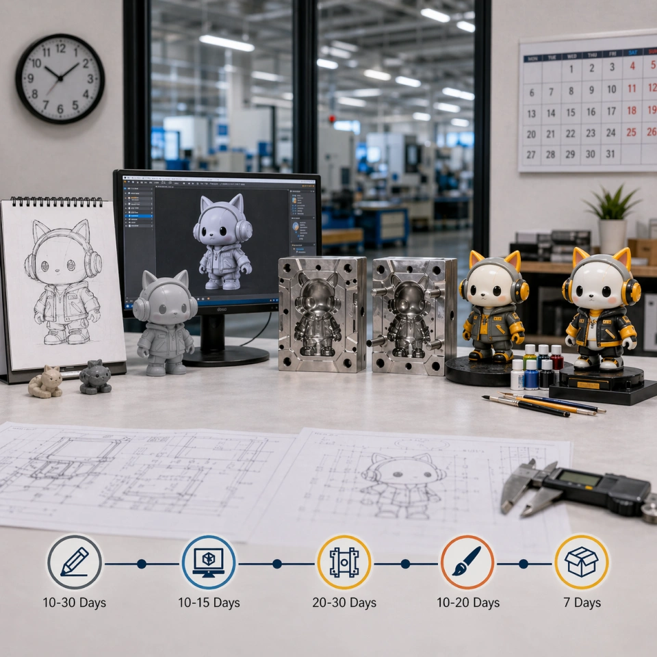 custom pvc figure lead time