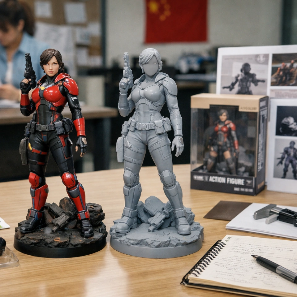 custom pvc figure sample cost and sample review before mass production