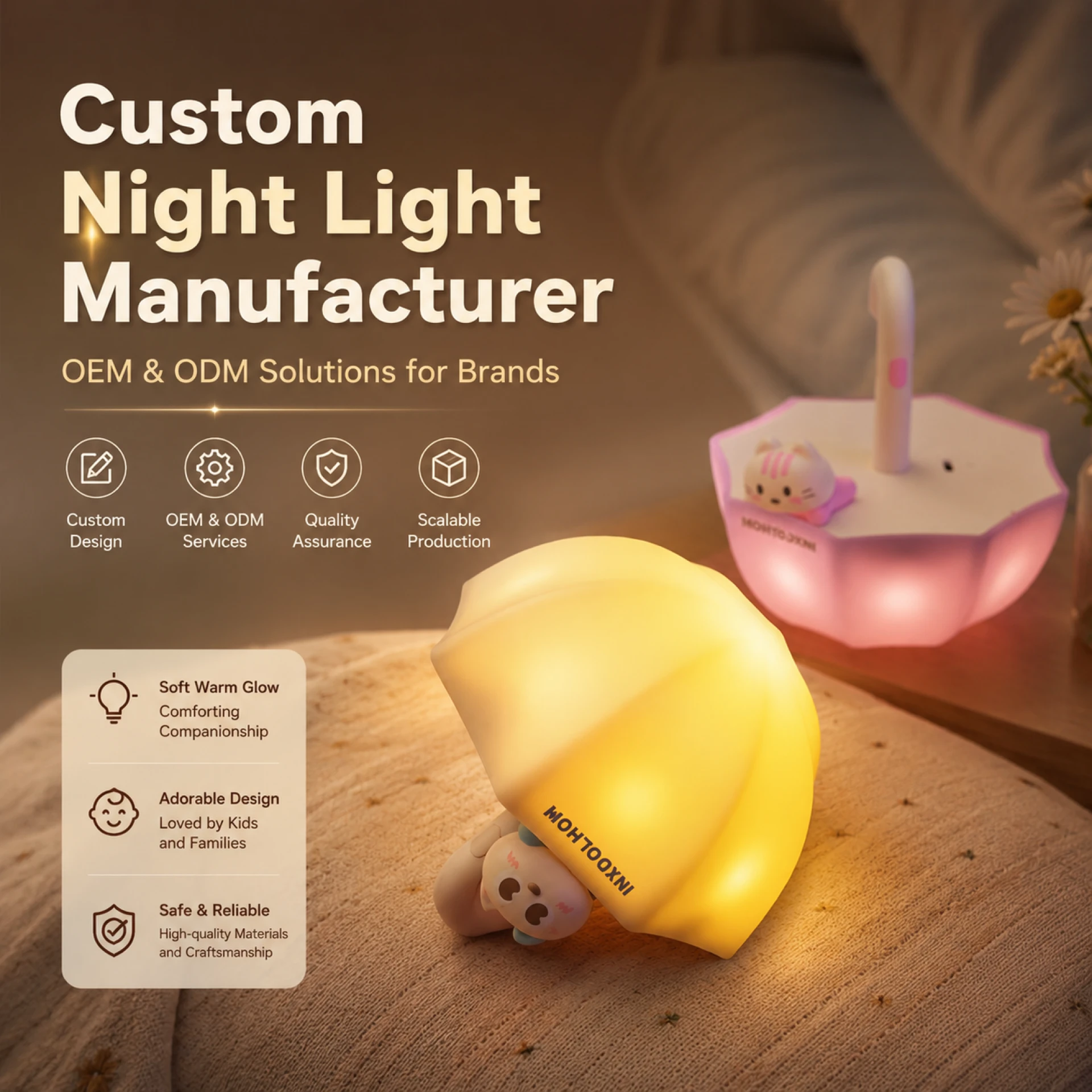 Custom Night Light Manufacturer_ OEM & ODM Solutions for Brands