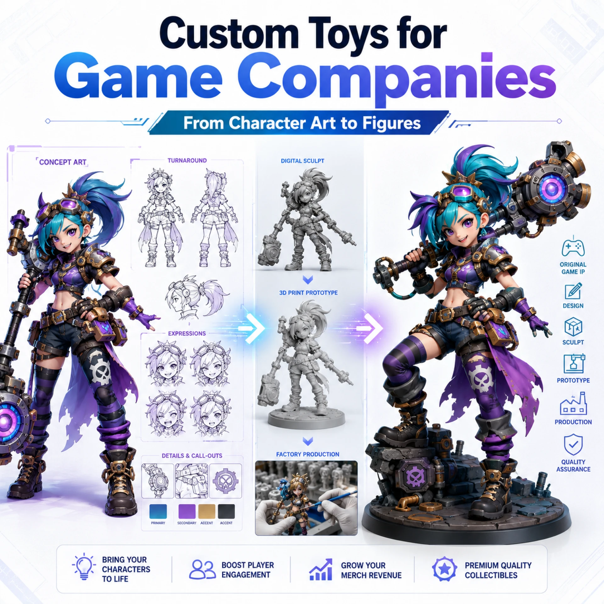 Custom Toys for Game Companies_ From Character Art to Figures
