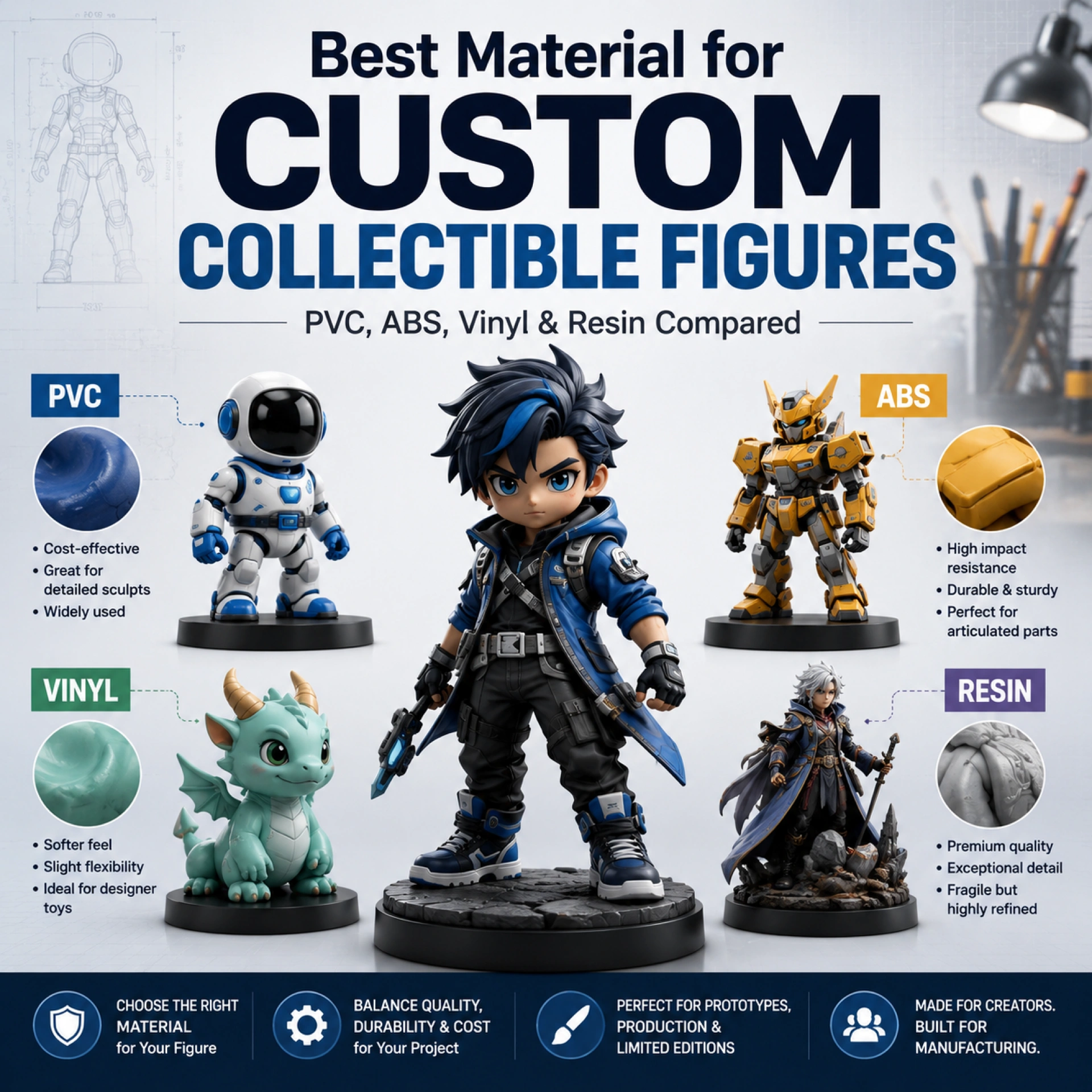 What Is the Best Material for Custom Collectible Figures?