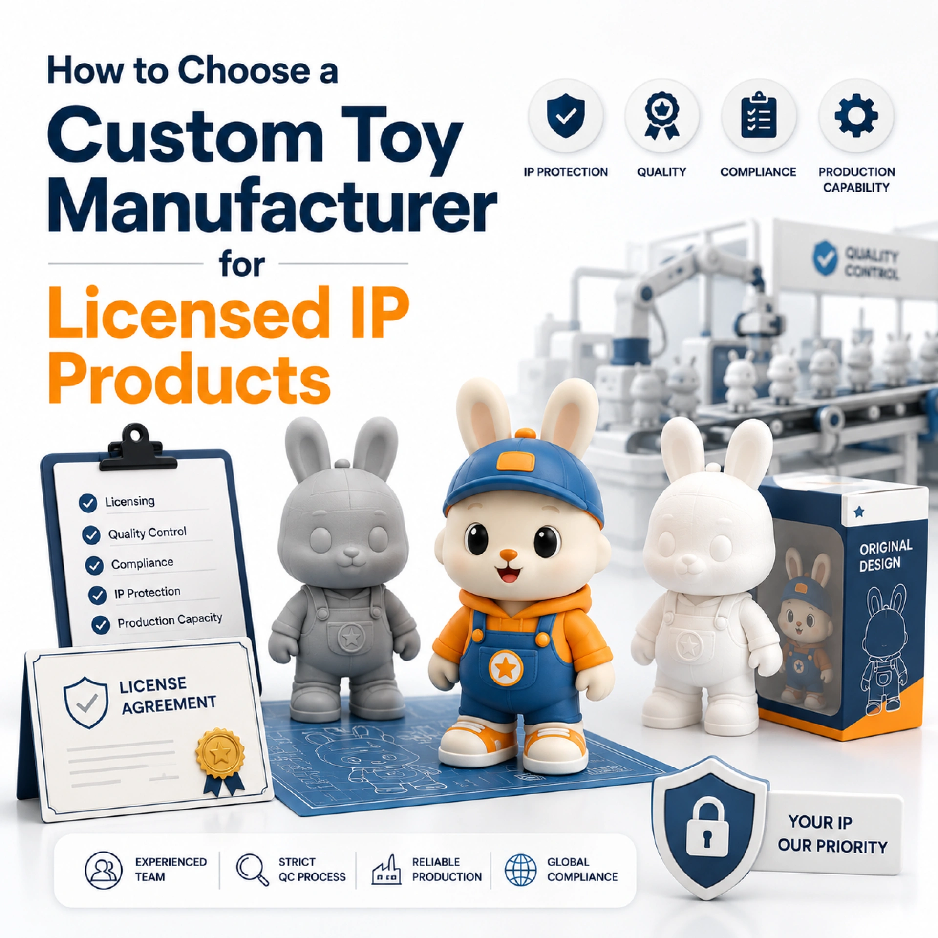 How to Choose a Custom Toy Manufacturer for Licensed IP Products