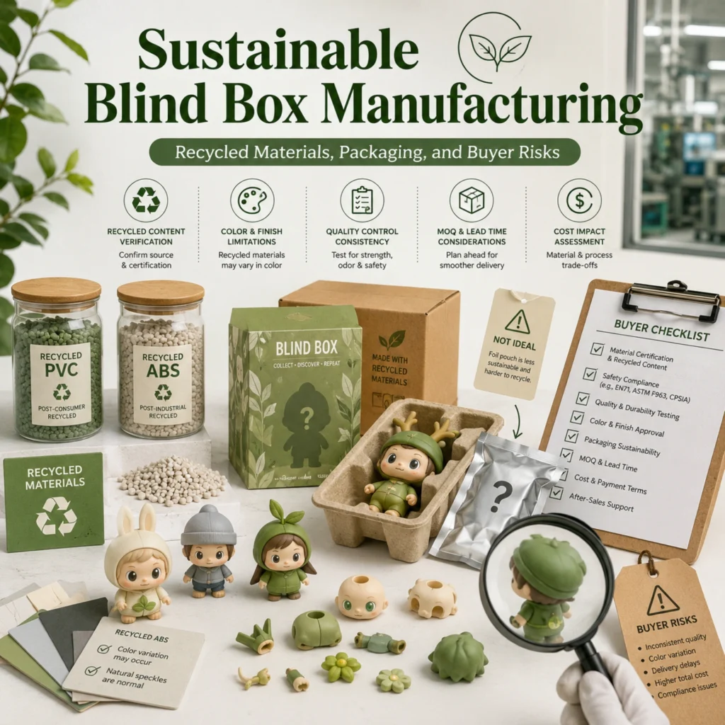 Sustainable Blind Box Manufacturing: Recycled Materials, Packaging, and Buyer Risks