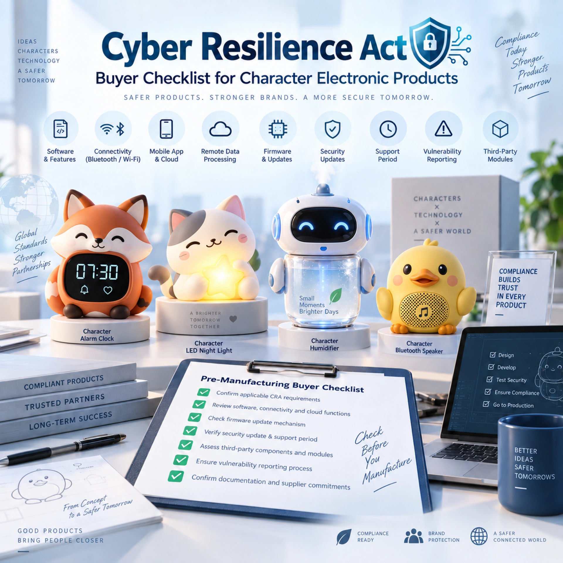 Cyber Resilience Act for Character Electronic Products: What Buyers Should Confirm Before Manufacturing