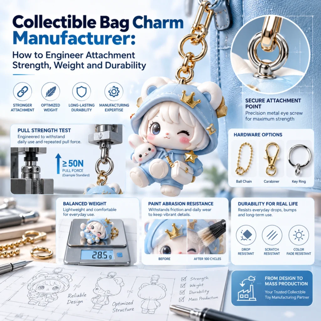 Collectible Bag Charm Manufacturer_ How to Engineer Attachment Strength, Weight and Durability